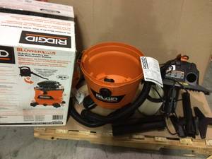 16 Gal. 6.5-Peak HP NXT WetDry Shop Vacuum with Detachable Blower, Filter, Hose and Accessories by RIDGID in good&nbsp condition