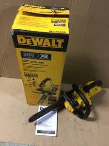 12 in. 20V MAX Lithium-Ion Cordless Brushless Chainsaw (Tool Only) by DEWALT in good condition see pictures