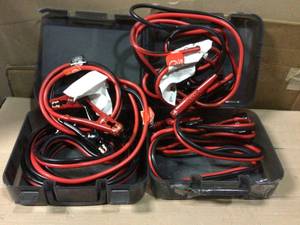 Lot of Husky 20 ft. 4-Gauge UL Booster Cable iin good condition see pictures