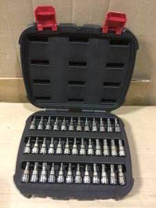 38 in. Drive Master Bit Socket Set (37-Piece) by Husky open box customer return in good condition see pictures