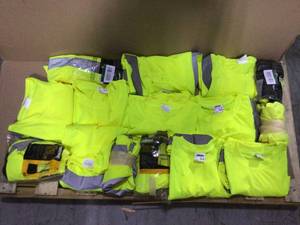 Lot of Unisex 2X-Large Hi-Visibility Yellow ANSI Class 3 Long Sleeve Shirt by MAXIMUM SAFETY open box customer return in good condition see pictures
