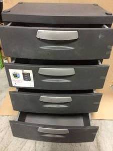 Sterilite 4-Drawer Garage and Utility Storage Unit Gray open box customer return in good condition see pictures