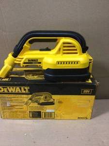 20-Volt MAX Lithium-Ion 12 Gal. WetDry Portable Vacuum by DEWALT open box customer return in good condition see pictures