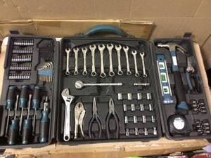 38 in. Drive SAE and Metric Home Tool Kit Set (137-Piece) by Anvil open box customer return in good condition see pictures