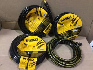 Lot of 516 in. x 25 ft. 3700 psi ReplacementExtension Hose by DEWALT  open box customer return in good condition see pictures