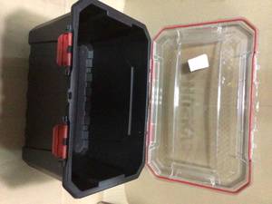18 Gal. Latch and Carry Storage Bin by Sterilite open box customer return in good condition see pictures