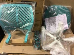 Carnation Turquoise Upholstery Task Chair by Furniture open box customer return in good condition see pictures
