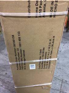 Husky 72 in. H x 36 in. W x 18 in. D Steel Tall Garage Cabinet not used