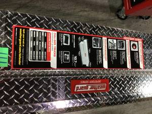 Weather Guard Full Size truck Diamond Plate Aluminum Full Size Crossbed Truck Tool Box see pictures