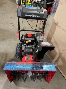 PowerSmart 24 in. 212cc 2-Stage Electric Start Gas Snow Blower in good conditions