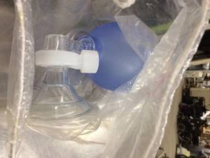 lot 21 image: Hudson RCI 5372 Lifesaver Adult&nbspOralNasal&nbspDisposable Manual Resuscitator - New