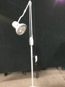 lot 40 image: DAZOR 794A Retro Industrial Chic Floating Adjustable Medical Exam Light PIXAR Style Floor Lamp Great For The Garage, A Mechanic Light or Crafters - Great Working Condition