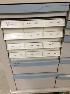 lot 42 image: OOO We Have Another One MSRP $4000 Metro Lionville Med 600 Series Medication Cart - GREAT CONDITION - LOCK HAS BEEN REMOVED - GREAT ORGANIZER TRAYS IN SOME OF THE DRAWERS  I WANT THIS