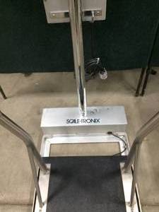 lot 13 image: Scale-tronix Medical Portable Digital Weighing Scale With Hand Rail For Patients Who Are Unsteady On Their&nbspFeet - Good Working Condition