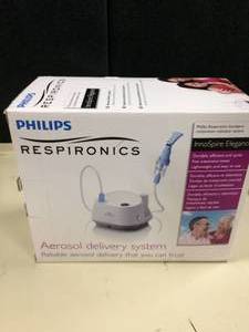 lot 47 image: Philips Respironics InnoSpire ELEGANCE Compressor Nebulizer Aerosol System - New In Box