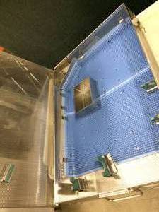 lot 58 image: Stainless Steel Sterilizer Tray Box With Cushioned Inside - Excellent Condition