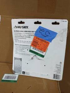 lot 52 image: HUSKY SAEMetric Long Arm Hex Key Set (26-Piece)