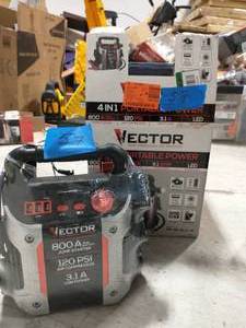 lot 57 image: VECTOR 800 Peak Amp Jump Starter with 120 PSI Compressor