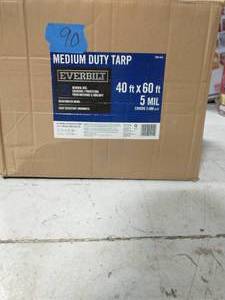 lot 90 image: 40 ft. X 60 ft. Blue Medium Duty Tarp