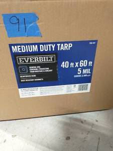 lot 91 image: 40 ft. X 60 ft. Blue Medium Duty Tarp