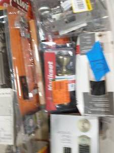 lot 101 image: BOX OF ASSORTED HARDWARE