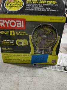 lot 60 image: RYOBI 18V HYBRID PORTABLE FAN