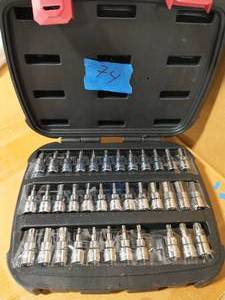 lot 74 image: HUSKY 38 in. Drive Master Bit Socket Set (37-Piece)