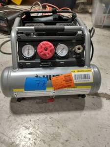 lot 77 image: HUSKY 1 Gal. Portable Electric-Powered Silent Air Compressor