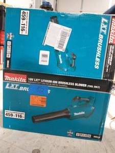 lot 82 image: MAKITA 116 MPH 459 CFM 18-Volt LXT Lithium-Ion Brushless Cordless Blower (Tool-Only)