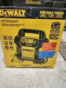 lot 85 image: DEWALT 1400 Peak Amp Jump Starter with Digital Compressor