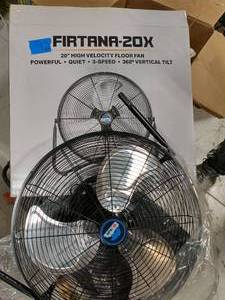 lot 92 image: 20 HIGH VELOCITY FLOOR FAN