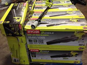 PALLET  OF RYOBI JET FAN BLOWER Open Box  CUSTOMER RETURNS SEE PICS