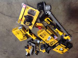 Lot with assorted Dewalt Tools various types and conditions see pictures