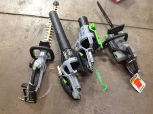Lot OF Ego Outdoor Tools Customer Returns Tools only see pictures