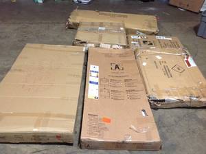 Pallet with assorted furniture open box review pictures