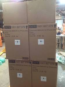 Pallet with 5 Cases POWERCASE 2800mAh IPHONE 66S not used see pictures