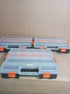 Mixed lot of  Small Parts Organizer in Black