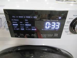lot 317 image: GE 2.4-cu ft High Efficiency Stackable Front-Load Washer (White) ENERGY STAR GFW148SSMWW