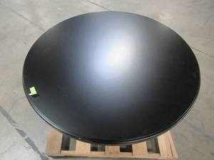 lot 319 image: Carolina Classics Monet Antique Black X-Base Dining Table 4848-AB