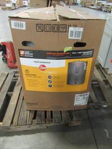 lot 337 image: Rheem Performance 38 Gal. Short 45004500-Watt Elements Electric Water Heater with Blanket XE38S06ST45U1