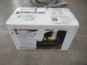 lot 343 image: Pleasant Hearth Valley Oak 30 in. Vent-Free Dual Fuel Gas Fireplace Logs with Remote VFL2-VO30DR