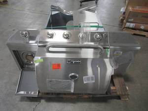 lot 346 image: Nexgrill 4-Burner Propane Gas Grill in Stainless Steel with Side Burner 720-0830H