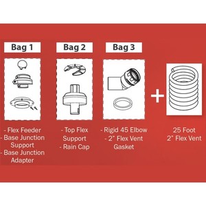 lot 16 image: Noritz EZ2FVK-1 Noritz Ez2fvk-1 Flex Vent 2 Kit.