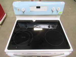 lot 122 image: Whirlpool 30 in. 5.3 cu. ft. Electric Range in White with FrozenBake Technology WFE525S0JW
