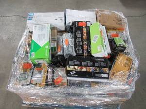 lot 227 image: WHOLESALE MIXED PALLET OF CASES OF FRAMING NAILS, STAPLES AND OTHER CONSTRUCTION ITEMS