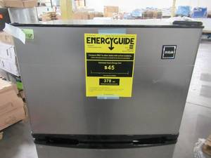 lot 230 image: RCA 7.5 cu. ft. Mini Refrigerator with Stainless Look RFR725