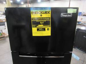 lot 233 image: Magic Chef 7.4 cu. ft. 2 Door Mini Fridge in Black MCDR740BE