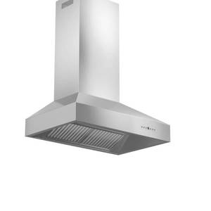 lot 234 image: ZLINE 30 in. 1200 CFM Remote Dual Blower Wall Mount Range Hood in Stainless Steel, 697-RD-30 - Missing Motor, Slight Scratches.