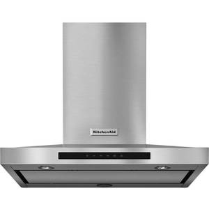lot 236 image: Kitchenaid 36 in. Wall Mount Convertible Canopy Range Hood in Stainless Steel, KVWB606DSS - Slight Scratches