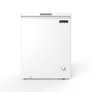 lot 241 image: Magic Chef 5.0 cu. ft. Chest Freezer in White, HMCF5W3 - Slight Dents on Sides